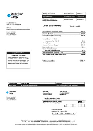 Uk Utility Bill Psd Template -1: Uk Proof Of Address Psd Template -1 