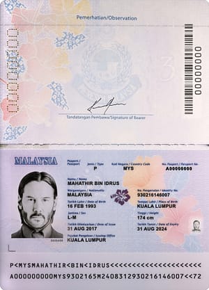 Malaysia Passport 2012