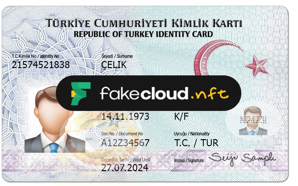 Turkey Id Card Template Psd Fakecloud 4 0