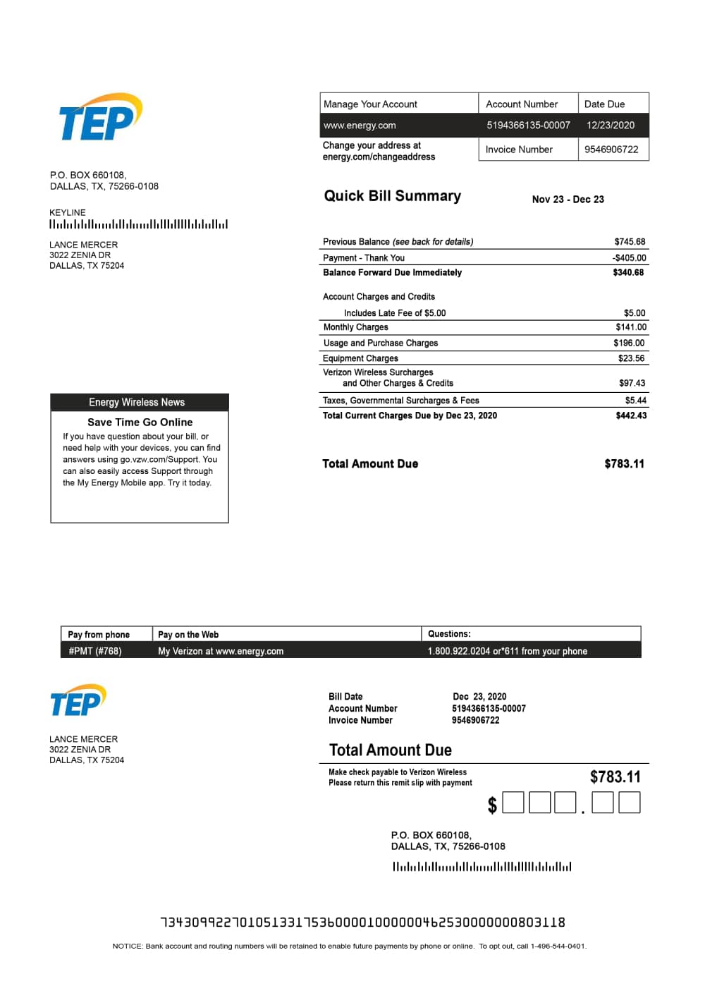 tucson-electric-power-tep-arizona-utility-bill-template-fakecloud-3-0